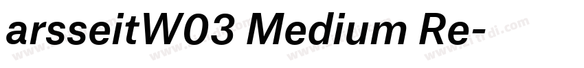 arsseitW03 Medium Re字体转换